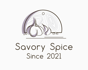 Garlic Cooking Spice  logo design