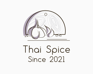 Garlic Cooking Spice  logo design