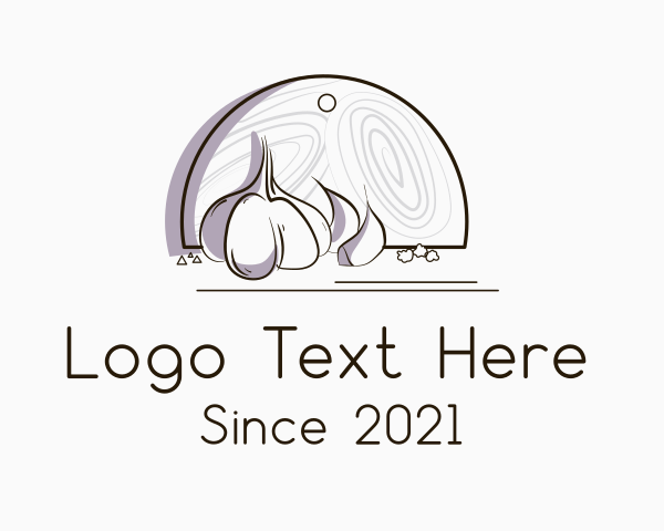 Garlic logo example 3