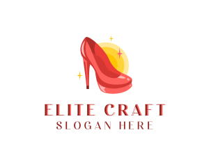 Stilettos High Heels Shoe logo design