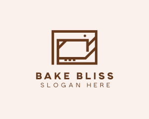 Brown Minimalist Oven logo design