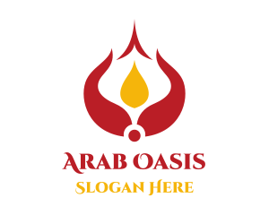 Red Arabian Flame logo