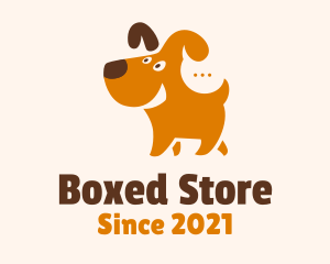 Cute Dog Chat logo design