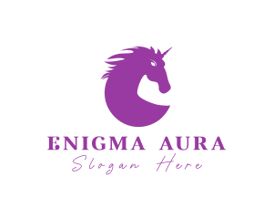 Mythical Elegant Unicorn logo