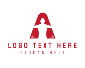 Letter - Masculine Body Letter A logo design