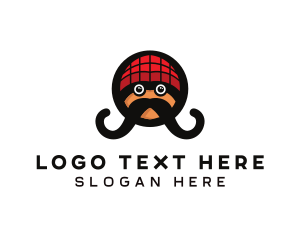 Beanie Mustache Man logo