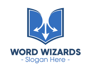 Book Arrows Reading logo design