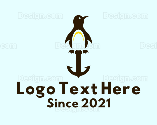 Penguin Anchor Shipyard Logo