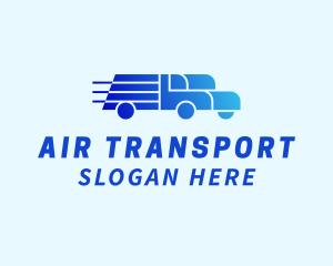 Blue Fast Transportation  logo design