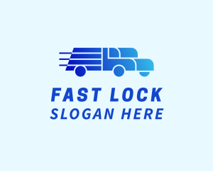 Blue Fast Transportation  logo design