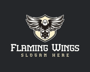 Eagle Soccer Ball Emblem logo design