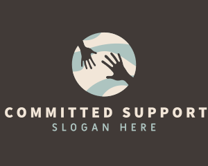 Global Hands Support logo design