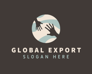 Global Hands Support logo design