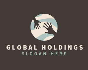 Global Hands Support logo design