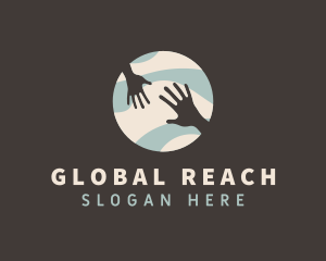 Global Hands Support logo design