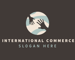 Global Hands Support logo design