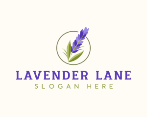 California Lavender Flower logo design