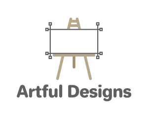 Canvas Art Easel logo design