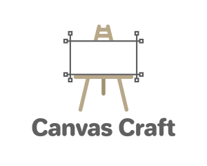 Canvas Art Easel logo design