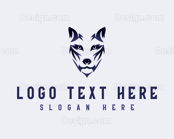 Fierce Wolf Dog Logo