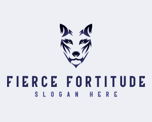 Fierce Wolf Dog logo