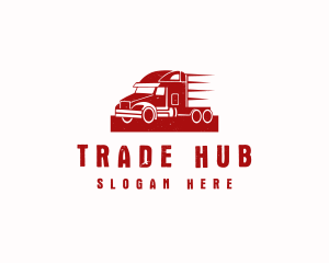 Fast Cargo Truck logo design