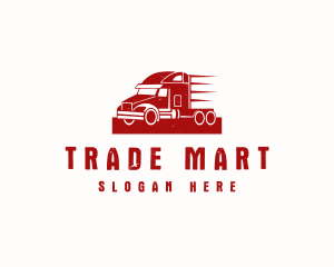 Fast Cargo Truck logo design