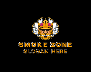 Smoking Vape King logo design