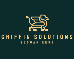 Classy Mythical Griffin logo design