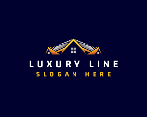 Luxury Home Roofing logo design