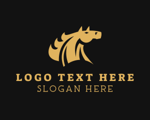 Luxury Horse Head logo