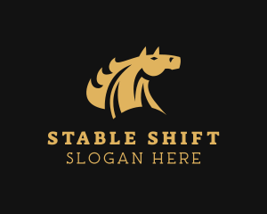 Luxury Horse Head logo design