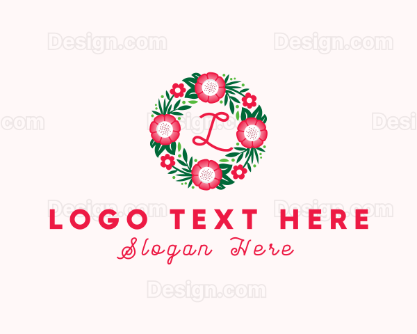 Bouquet Wreath Flower Logo