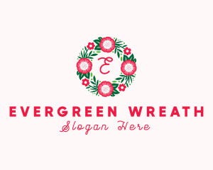 Bouquet Wreath Flower logo design