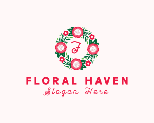 Bouquet Wreath Flower logo