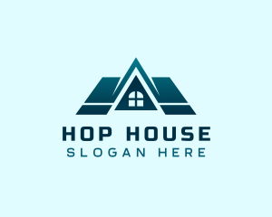 House Roof Construction logo design