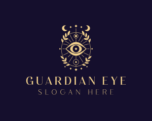 Bohemian Eye Moon logo design