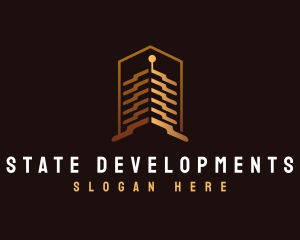 Real State Building Hotel logo design