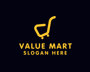 Grocery Market Cart logo design