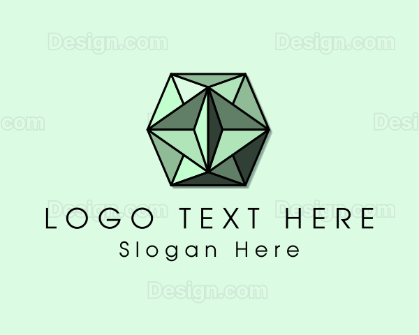 Luxury Emerald Crystal Logo