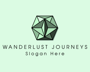 Luxury Emerald Crystal logo