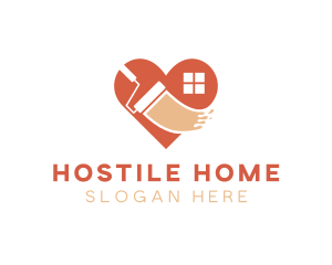 Paint Home Renovation  logo design