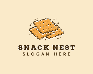 Biscuit Cracker Food logo design