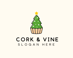 Christmas Tree Cake  logo design