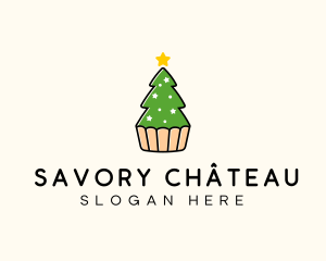 Christmas Tree Cake  logo design