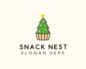 Christmas Tree Cake  logo design