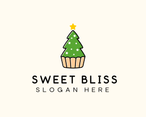 Christmas Tree Cake  logo design