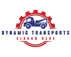 Tow Truck Transportation logo design