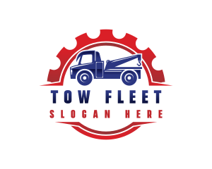 Tow Truck Transportation logo design