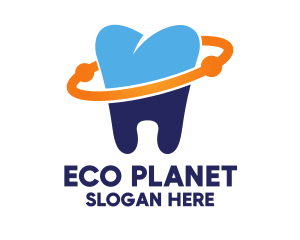 Dental Planet Clean Tooth logo design